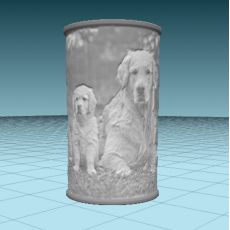 3D Svietnik Vlastný obrázok